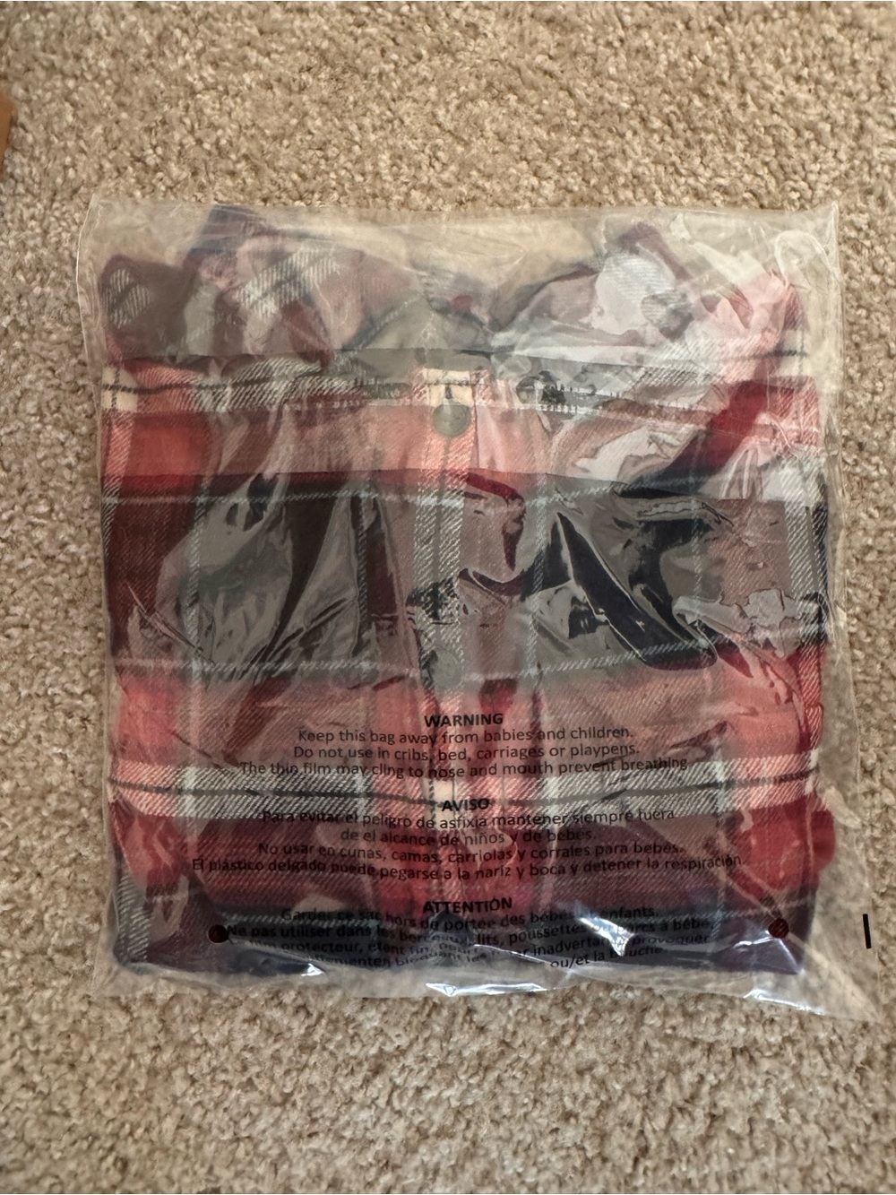 American Eagle Red and Black Plaid Cropped Flannel 100% Cotton Shirt Size S - Picture 6 of 6